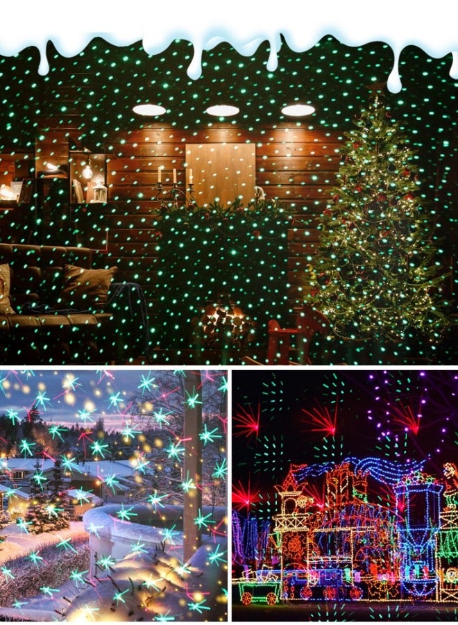 Brighter Laser  Lights Projector Outdoor, Upgraded 2 Colors Red Green Gypsophila Moving Twinkle Stars Light Show with Timer and Memory Function - Image 4
