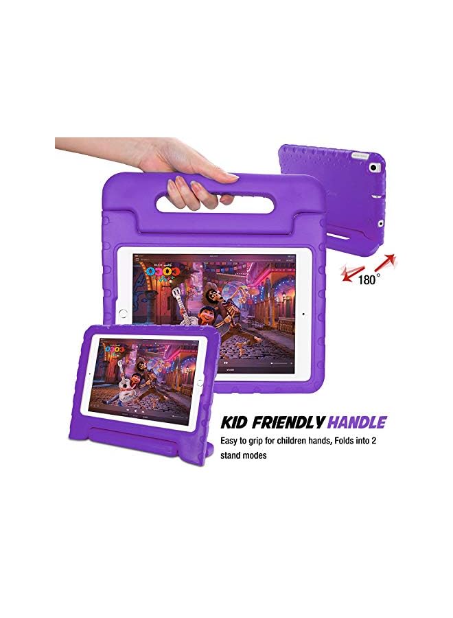 Procases Kids Case For Ipad 10.2 Inch 9Th 2021/8Th 2020/7Th 2019/ Ipad Air 10.5" 2019/ Ipad Pro 10.5, Shockproof Convertible Handle Stand Cover Light Weight Kids Friendly Case For Ipad 9/8/7 -Purple - Image 5