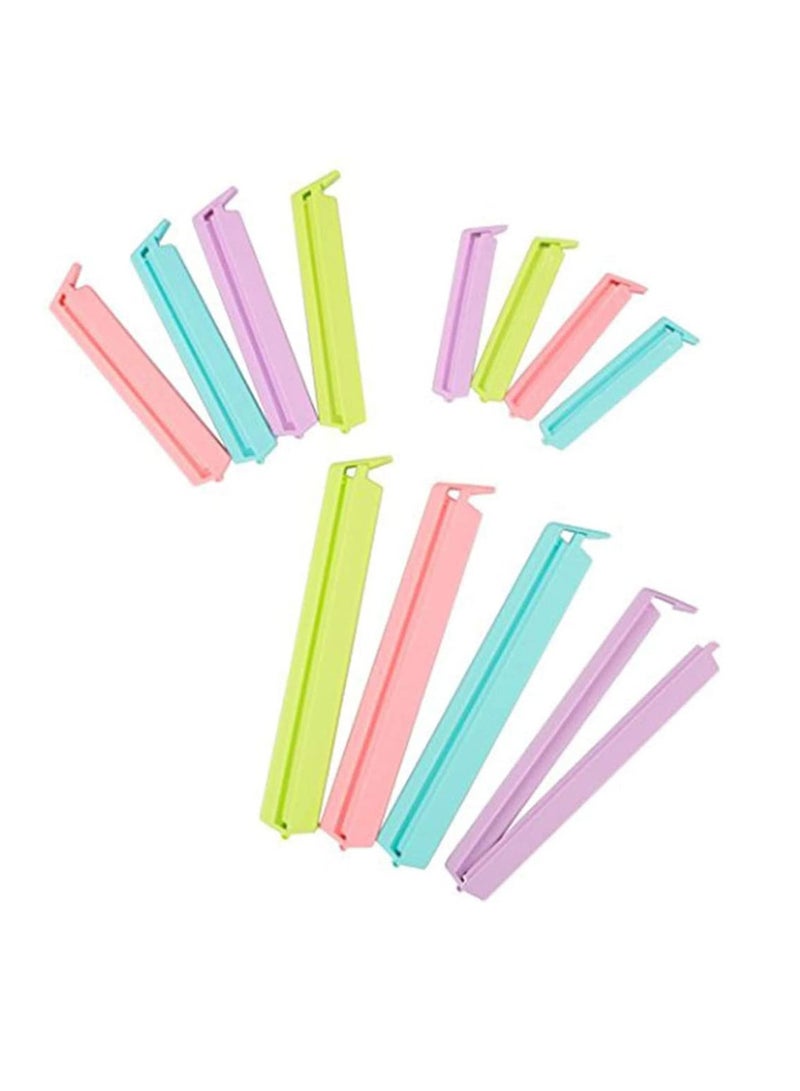 Y&D KASTWAVE 24Pcs Sealing Clip Plastic Bag Clips for Snacks, Foods, Bread Anti-oxidation Sealer 2 Pack (8Large 8 Medium and 8Small) - Image 2
