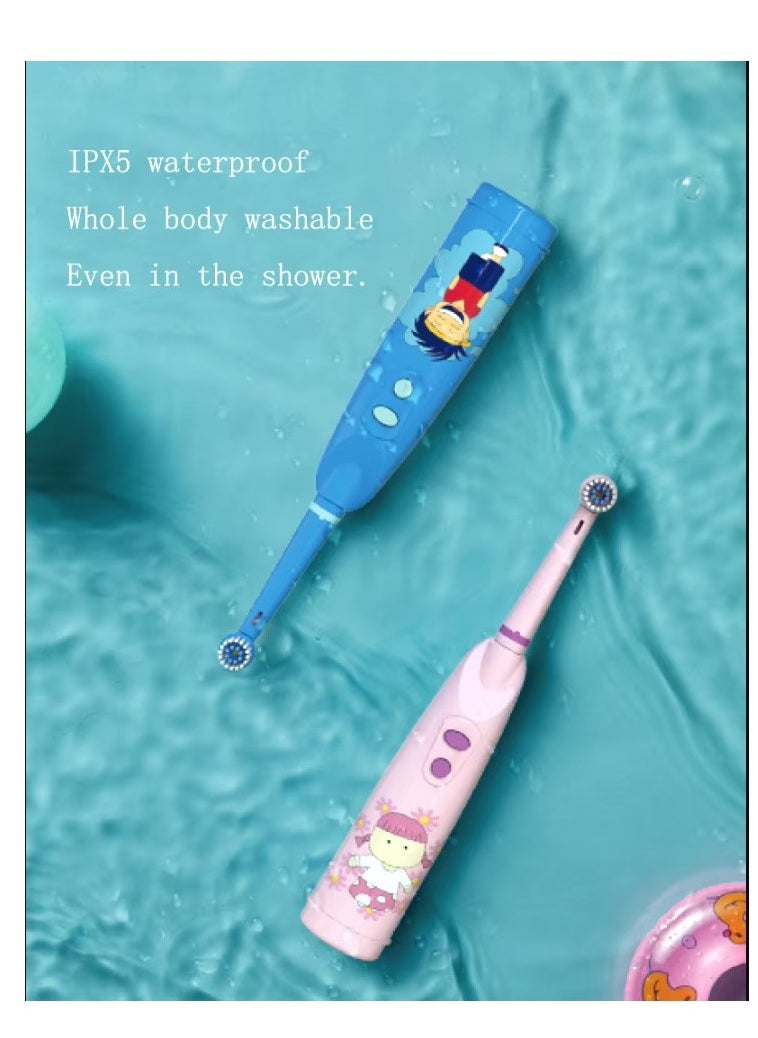 Spectrum - Kids' Battery-Powered Electric Toothbrush (Assorted Designs) Pack of 2 - Image 1