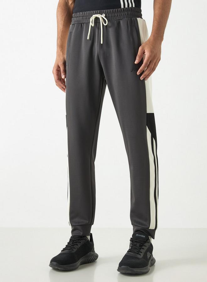 Kappa Panelled Joggers with Pockets and Drawstring Closure - Image 1