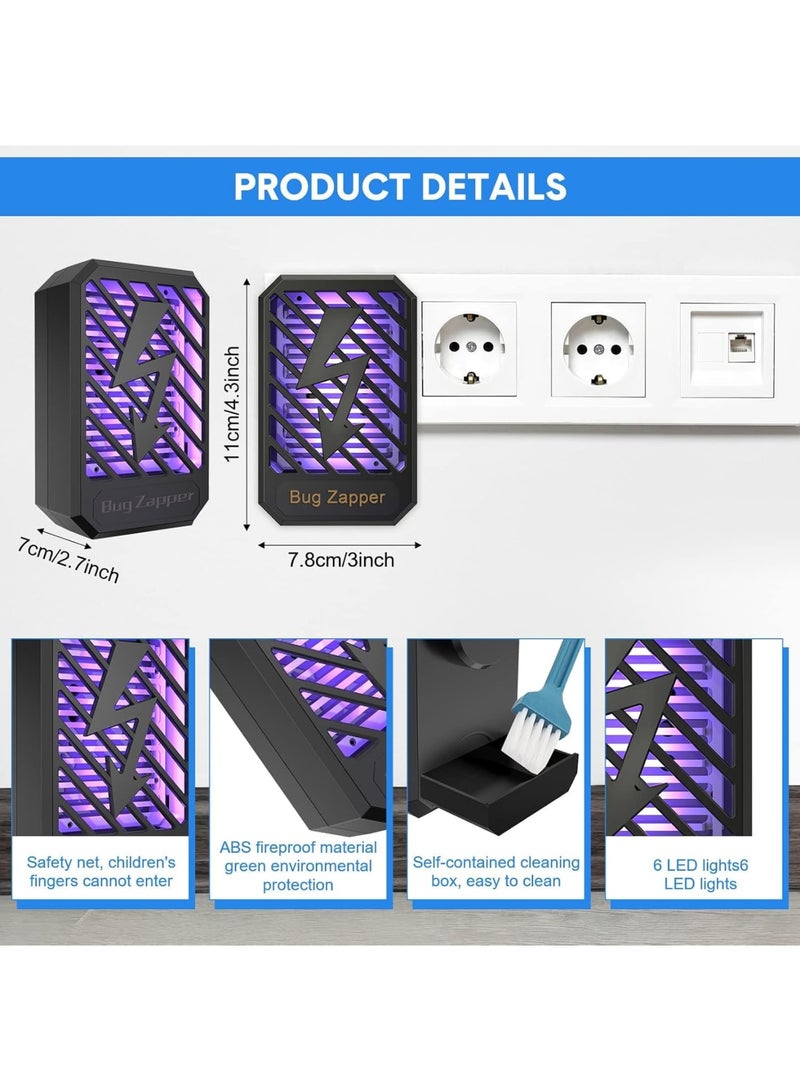 Zikra Portable Electric Bug Zappers - Plug-in Indoor Mosquito and Insect Killers, Effective Fly, Gnat, Moth, and Bug Removal for Home Use(Set of 2) - Image 4