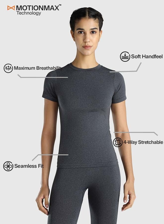 ماسلميند تيشيرت نسائي ضيق بدون خياطة - Image 3