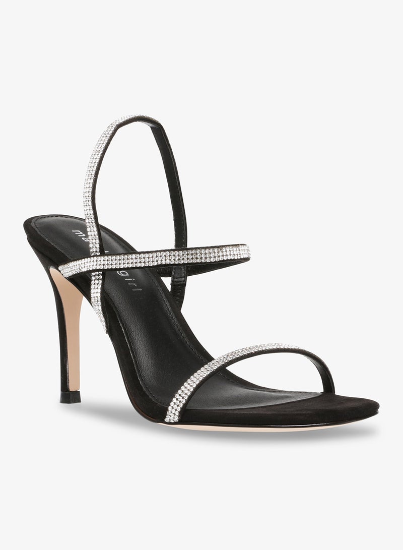 STEVE MADDEN Wiser Crystal Embellished Strappy Stiletto Sandals - Image 3