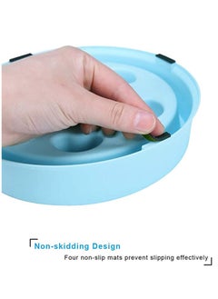 KASTWAVE Slow Feeder Dog Bowl No Choking Slow Feeder Bloat Stop Dog Food Water Bowl with Funny Pattern for Small and Medium Dogs  - Image 3