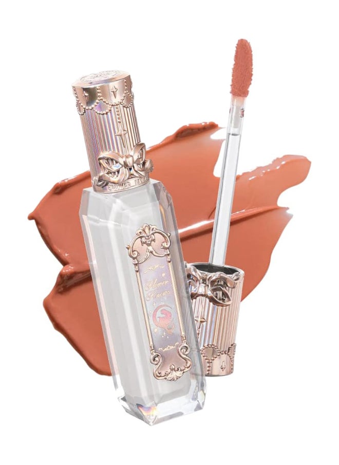 Flower Knows Moonlight Mermaid Series Jewelry Lip Gloss 3.5ml GE01 Nude Stellar  - Image 1