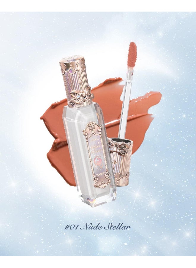 Flower Knows Moonlight Mermaid Series Jewelry Lip Gloss 3.5ml GE01 Nude Stellar  - Image 5