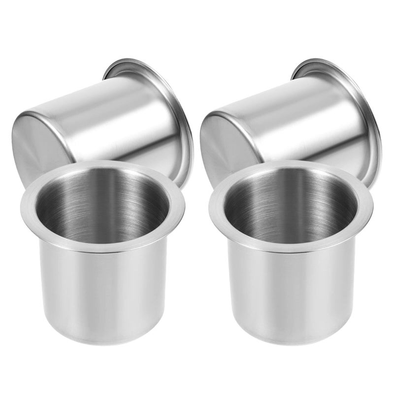 4 Pack Stainless Steel Car Drink Cup Holder Insert 4.1 X 3.3 Inches Beverage Holder For Truck RV Vehicle Auto Console - Image 2