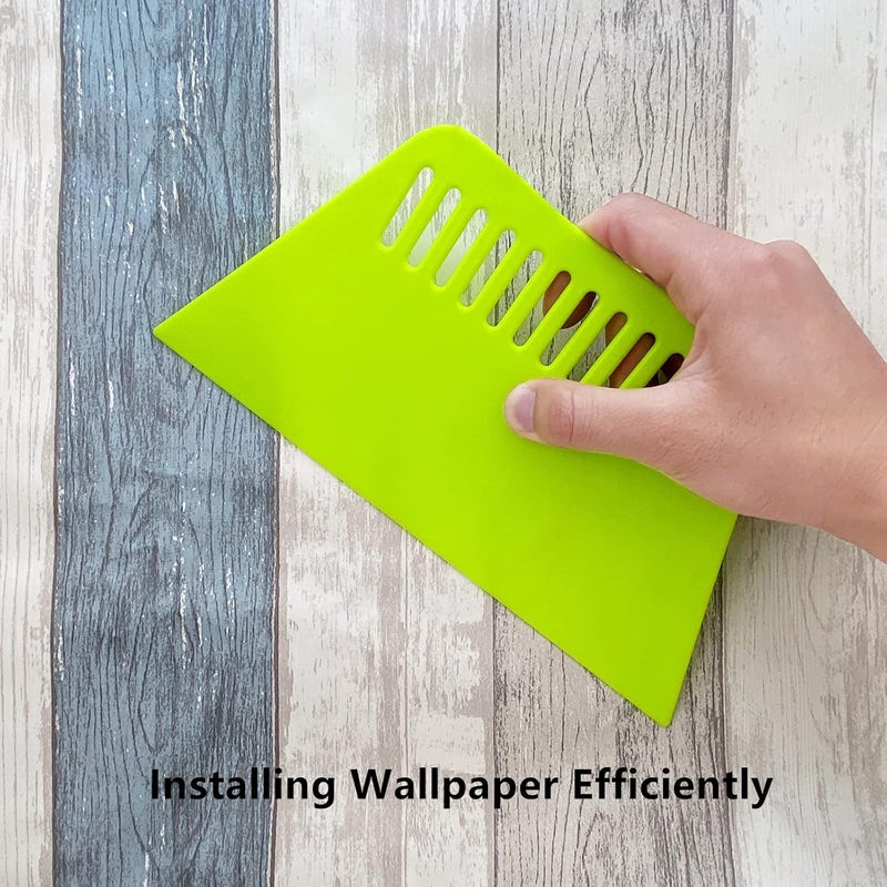 GUGUGI 2piece Large Wallpaper Squeegee Wallpaper Smoothing Tools Plastic Scraper for The Application of Contact Paper Adhesive Window Film Craft Vinyl - Image 5