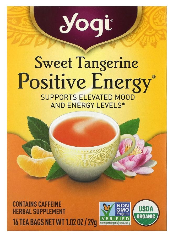 Yogi Tea Positive Energy Sweet Tangerine 16 Tea Bags 1.02 oz (29 g) 