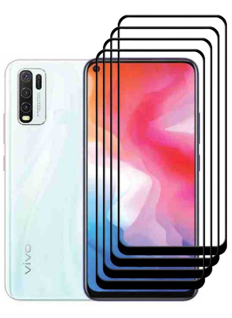 ACLIX 4 Pieces Antistatic ESD Dustproof Premium Quality High Definition Tempered Glass Screen Protector Designed For vivo Y30 - Image 1