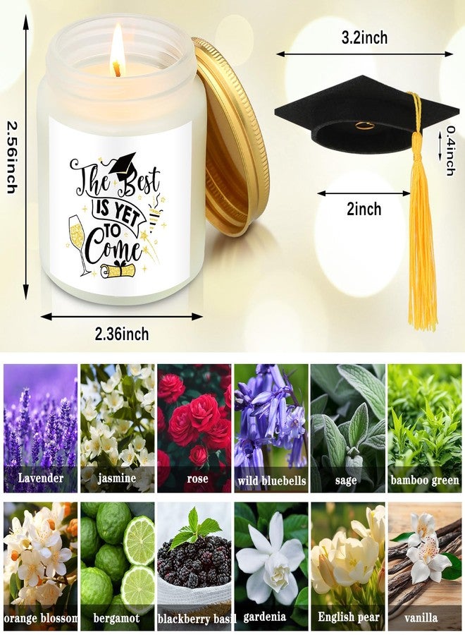 Dimsile 12 Pack Graduation Gifts Set 2026 Graduation Scented Candles Soy Wax Congrats Candle 3.5 oz Phd Masters Degree Gifts for High School College Graduate Grad Party Favors, 12 Scents - Image 2