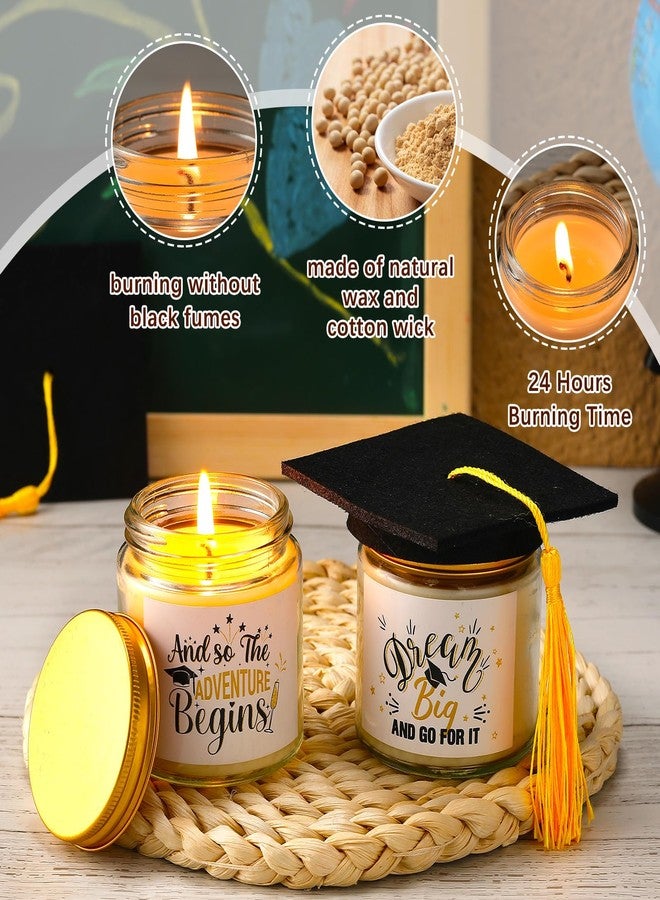 Dimsile 12 Pack Graduation Gifts Set 2026 Graduation Scented Candles Soy Wax Congrats Candle 3.5 oz Phd Masters Degree Gifts for High School College Graduate Grad Party Favors, 12 Scents - Image 4