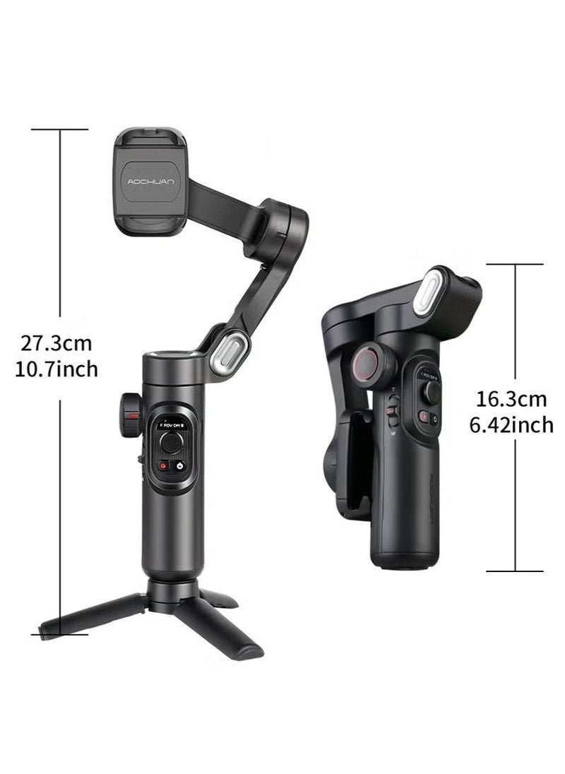 Neutral Mobile Phone Stabiliser 3-Axis Smartphone Folding Stabiliser for Gimbble with Focus Wheel TikTok YouTube Vlog  - Image 4