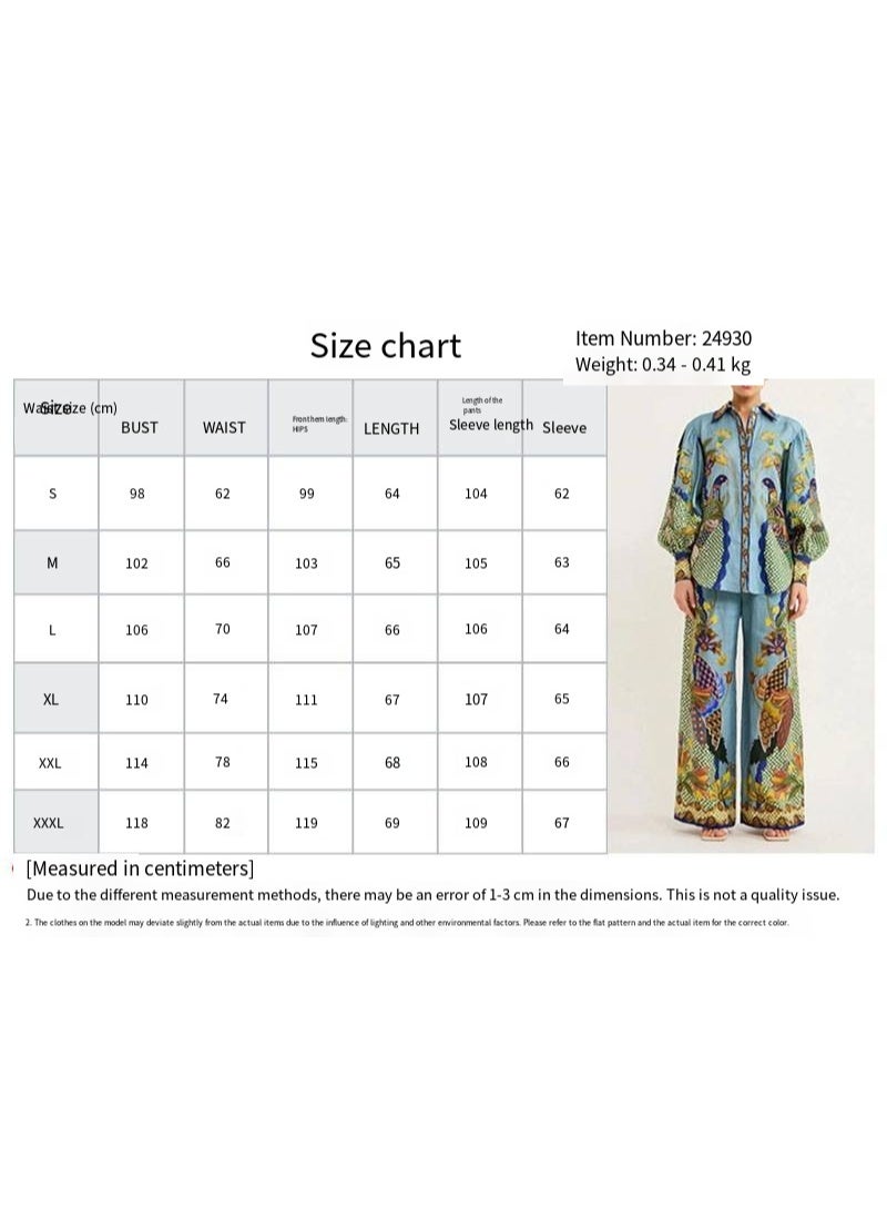 general 2025-2026 Women's Personalized Graffiti Casual Shirt with Flap Collar and Long Sleeves Fashion Set - Image 2