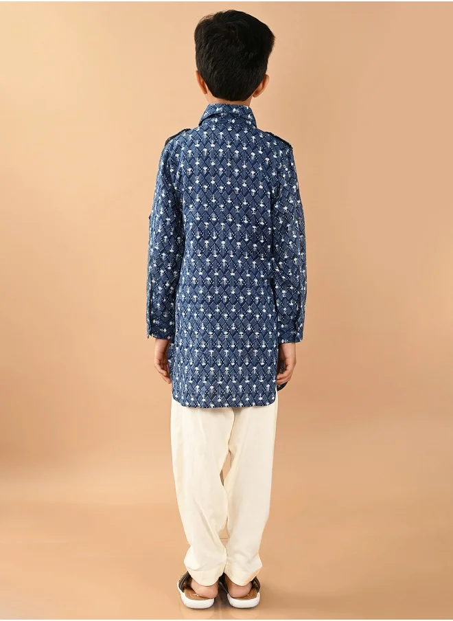 LILPICKS Printed Kurta Pajama Set