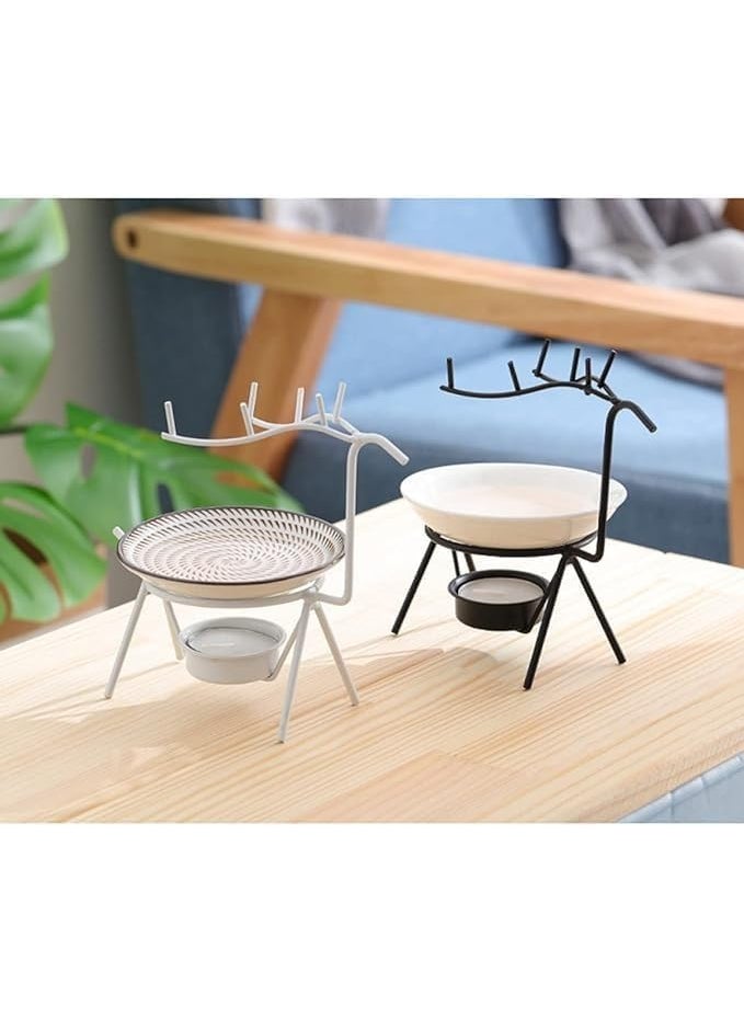 CORAL TREE CORAL TREE Deer Shape Iron Essential Oil Aroma Burner Aroma Diffuser for Home Decoration and Office Black  - Image 2