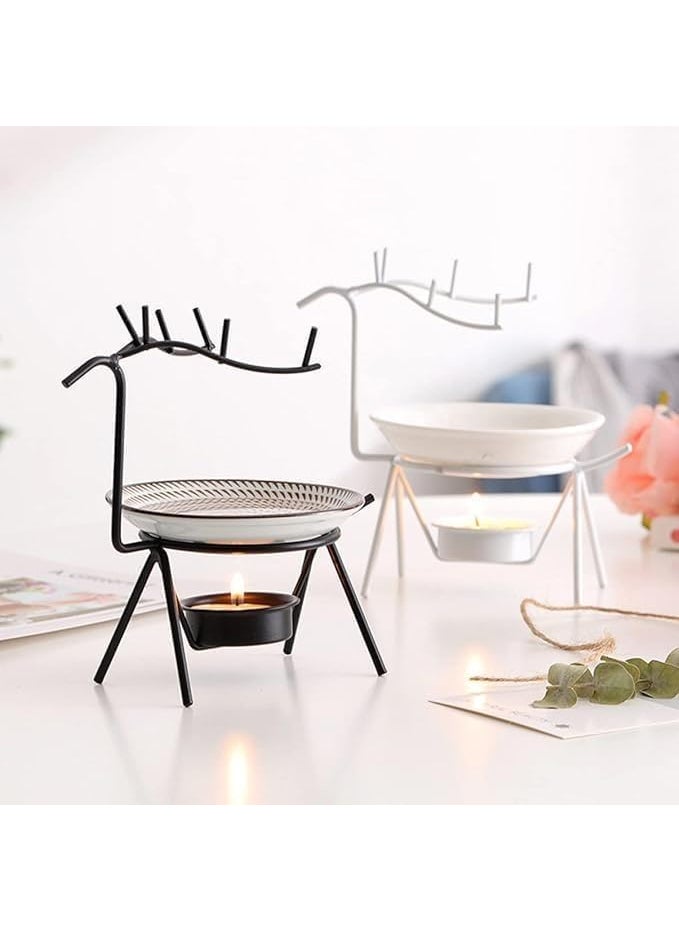 CORAL TREE CORAL TREE Deer Shape Iron Essential Oil Aroma Burner Aroma Diffuser for Home Decoration and Office Black  - Image 5