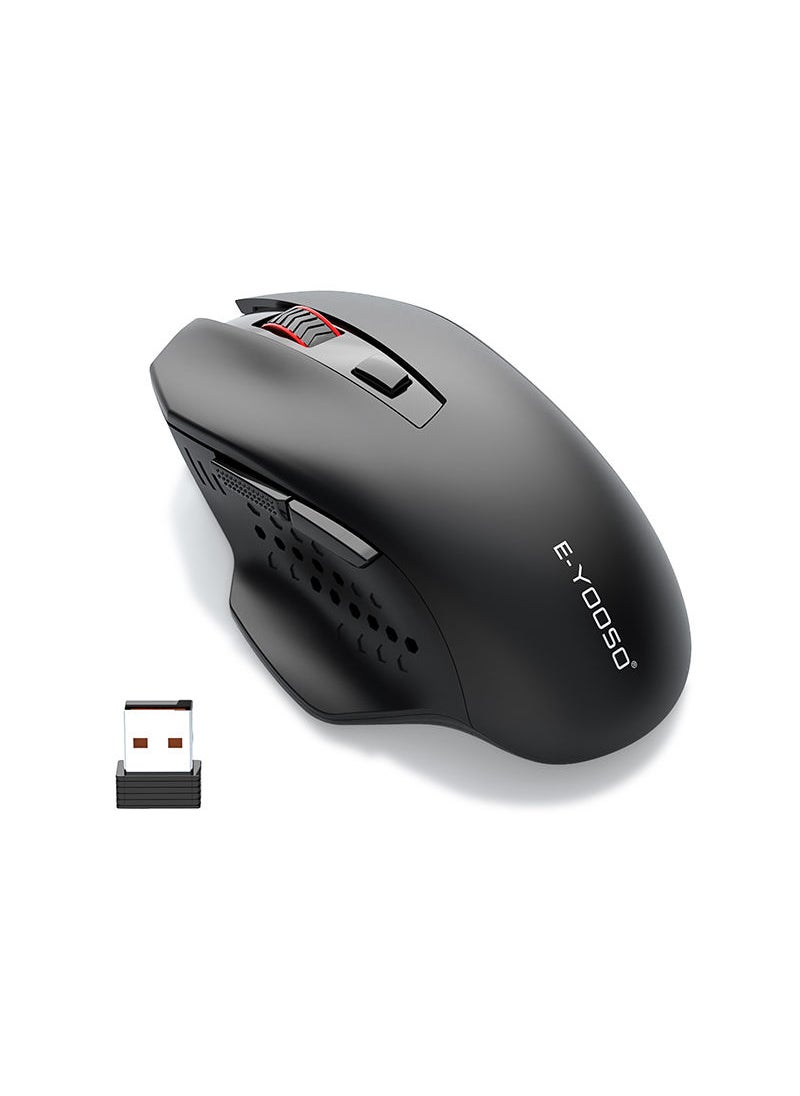 E-YOOSO - X-26 2.4G Wireless Mouse Ergonomic Wireless Optical Mouse for Laptop, Windows, PC 6key 5 DPI - Image 1