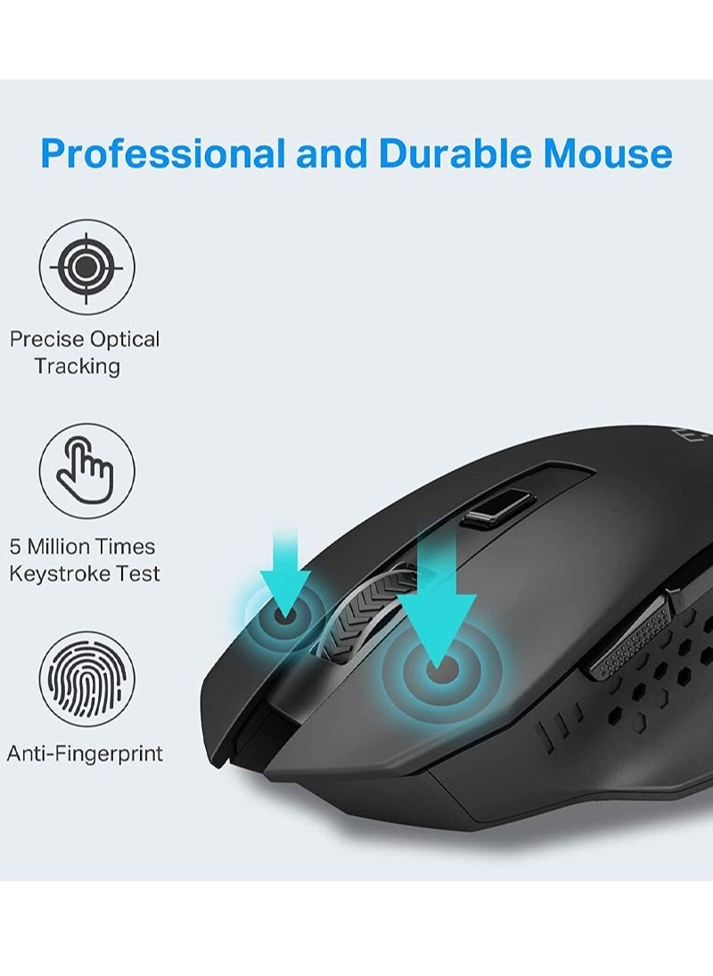 E-YOOSO - X-26 2.4G Wireless Mouse Ergonomic Wireless Optical Mouse for Laptop, Windows, PC 6key 5 DPI - Image 1