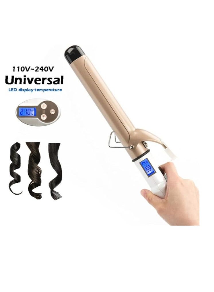 Curling Iron, 25mm Ceramic Tourmaline Coating Hair Curler with LCD Temp Display - Image 5