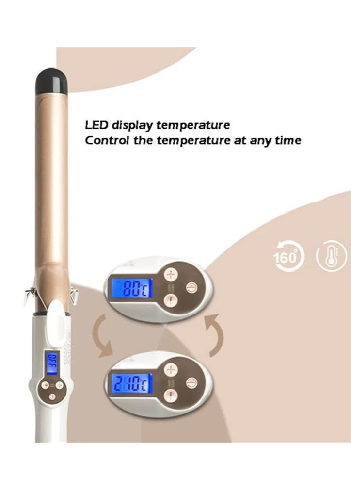 Curling Iron, 25mm Ceramic Tourmaline Coating Hair Curler with LCD Temp Display - Image 4