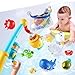Aprilwolf Bath Toys for Kids Magnetic Fishing Toys with Storage Bag and Light up Star Wind Up Creatures Baby Bathtub Birthday Gifts for Toddlers 24 Boys Girls 11 Pcs Set - Image 4