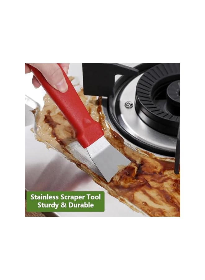 promass 8PCS Hard Bristle Crevice Cleaning Brush,Crevice Cleaning Brushes for Household,Multi-function Cleaning Tool for Toilet Shower Kitchen Bathroom Tile Joints Gas Stove Range Hood Window Groove - Image 4