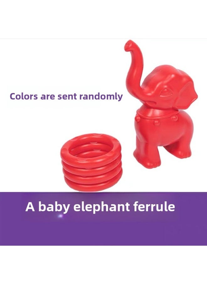 Generic - Elephant Ring. Little Elephant Throwing Ring. Kindergarten Teaching Aids Sensory Training Equipment. Children's Early Education Game Toys-Color:Elephant 4 Colors 1 Set - Image 1