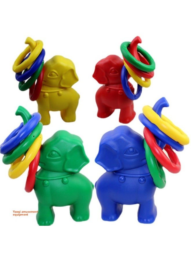 Generic - Elephant Ring. Little Elephant Throwing Ring. Kindergarten Teaching Aids Sensory Training Equipment. Children's Early Education Game Toys-Color:Elephant 4 Colors 1 Set - Image 1