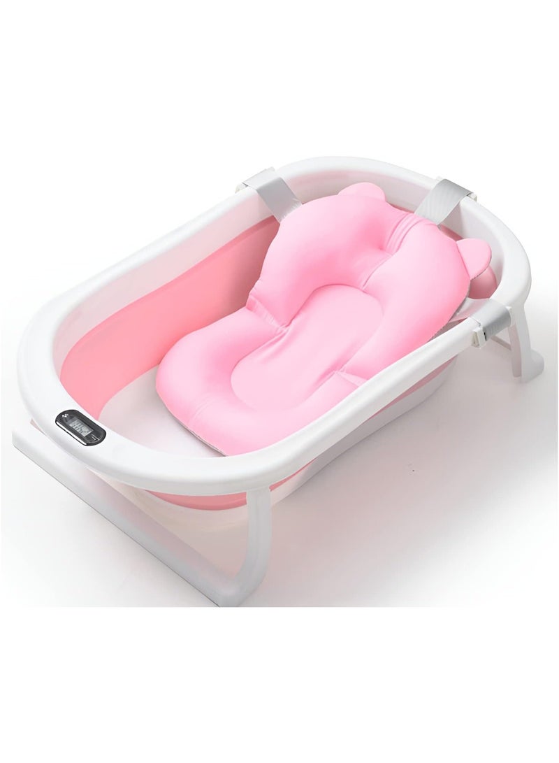 Baby Bathtub Baby And Toddler Bathtub Foldable Portable With Digital Temperature Meter Child Size - Image 1