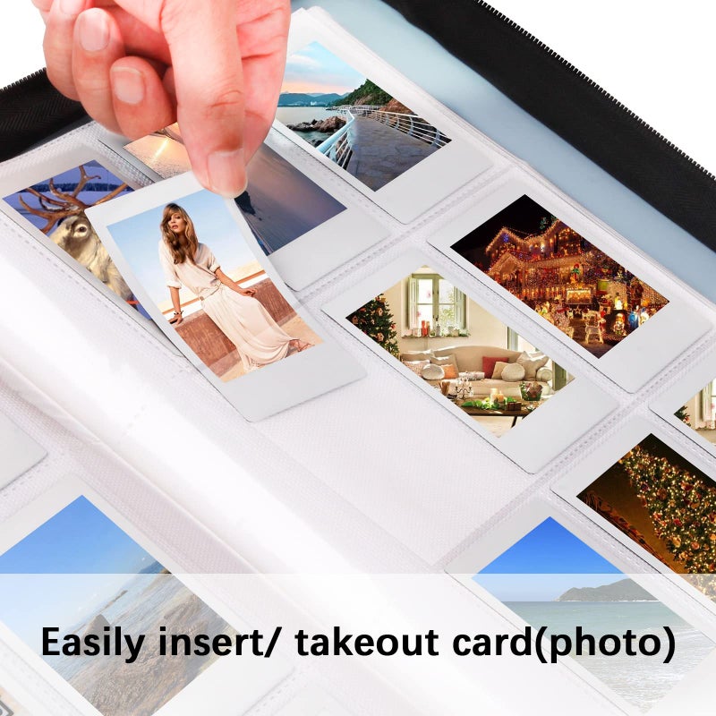 Ruibytree 540 Pockets Photo Album Book for Fujifilm Instax Mini 12 11 9 99 8+8 7+ 50s 40 25 26 LiPlay EVO Instant Camera  Polaroid Snap/Snap Touch/PIC-300P/Z2300/ SocialMatic Zip Instant Printer (Blue) - Image 4