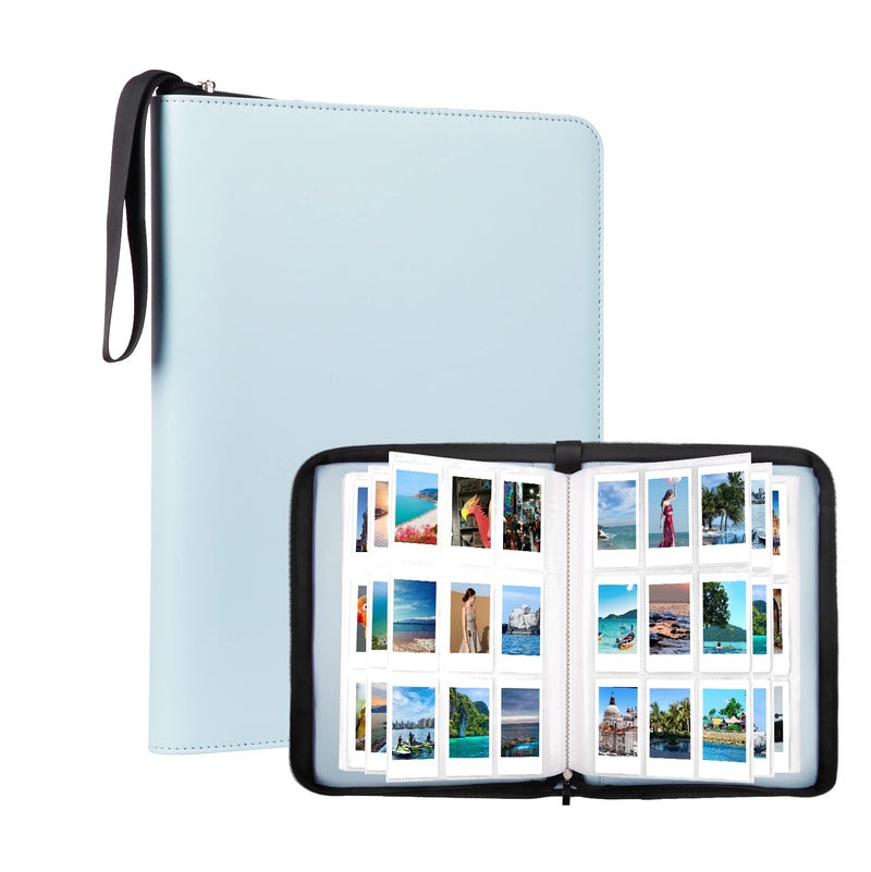 Ruibytree 540 Pockets Photo Album Book for Fujifilm Instax Mini 12 11 9 99 8+8 7+ 50s 40 25 26 LiPlay EVO Instant Camera  Polaroid Snap/Snap Touch/PIC-300P/Z2300/ SocialMatic Zip Instant Printer (Blue) - Image 1