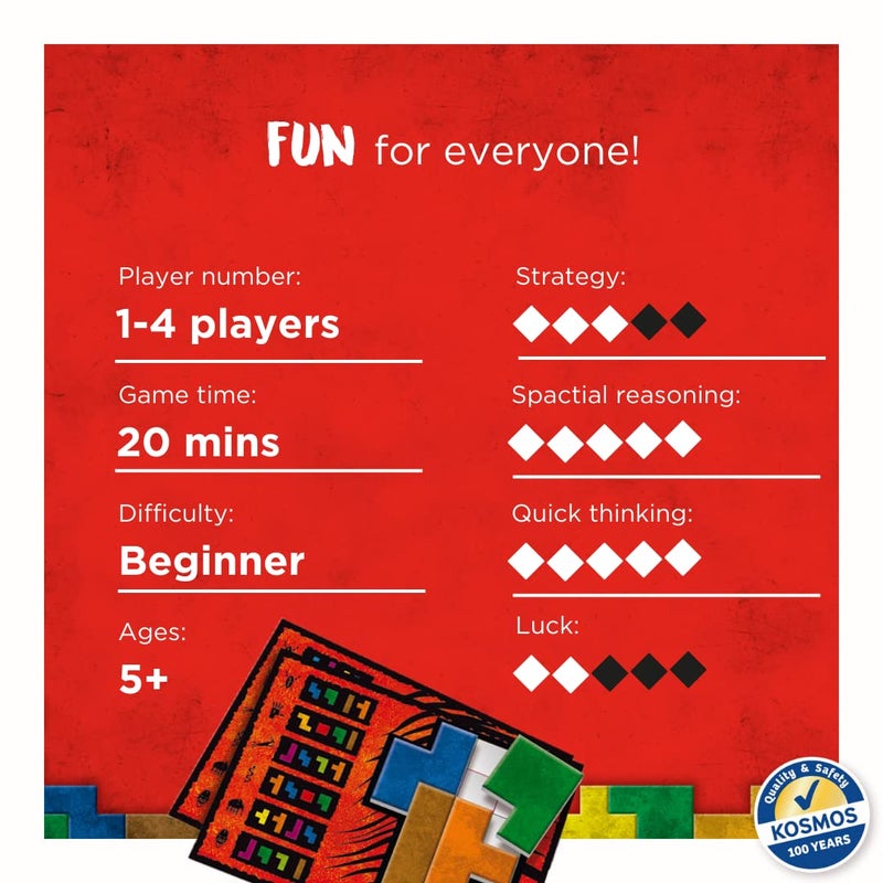 Thames & Kosmos | Ubongo Junior - Sprint to Solve The Puzzle | Family Friendly Board Game, Great for Kids | Highly Re-Playable | Quality Components - Image 4