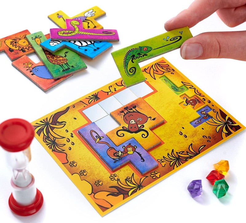 Thames & Kosmos | Ubongo Junior - Sprint to Solve The Puzzle | Family Friendly Board Game, Great for Kids | Highly Re-Playable | Quality Components - Image 3
