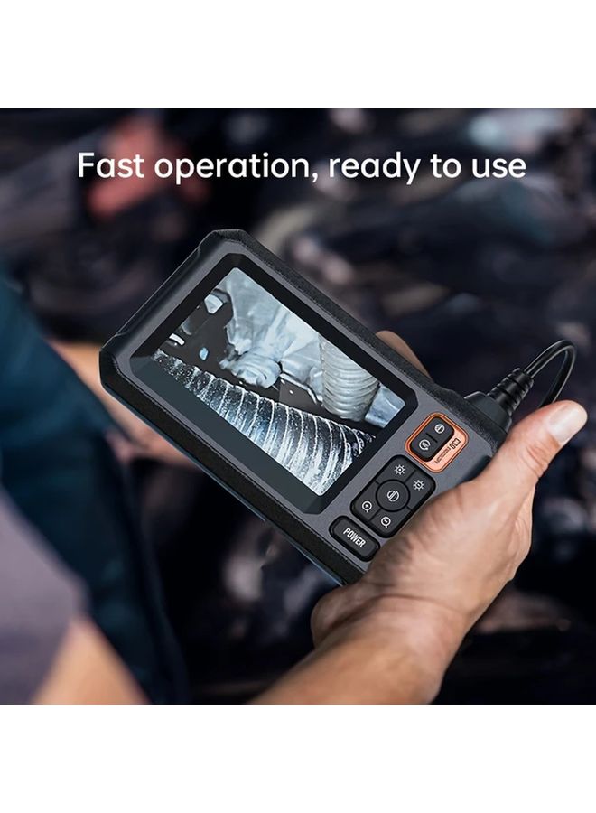 Industrial Endoscope With 43 IPS LCD Screen 8 LED Lights 1m 39.37inch Semi Rigid Borescope Camera Portable Inspection for Plumbing Auto Repair HVAC Confined Space Scanning - Image 3