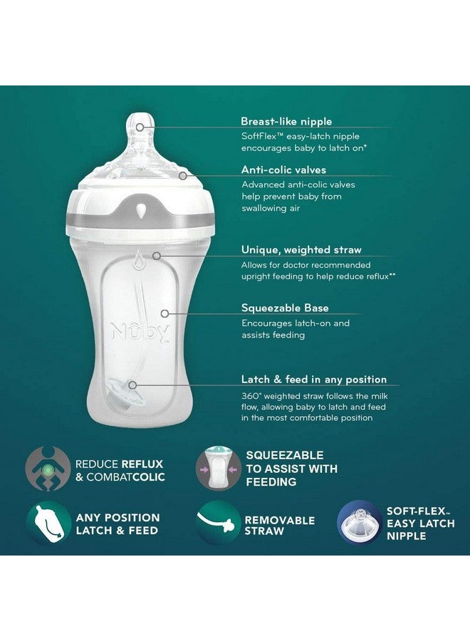 Nuby Comfort 360 Silicone Bottle, 8 Ounce - Image 5