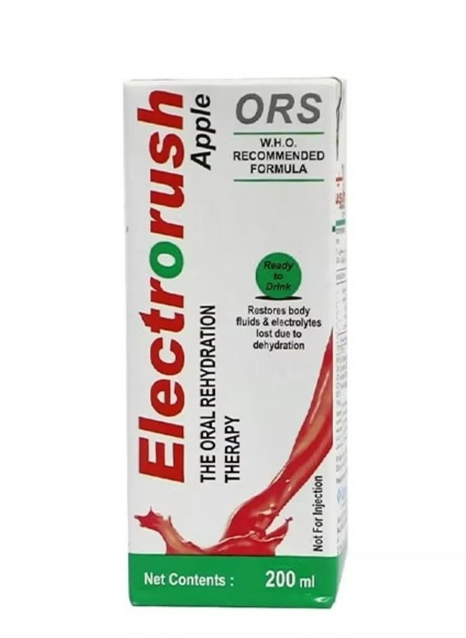 ORS Electrorush Apple Therapy – 200ml Ready-to-Drink Rehydration Solution 