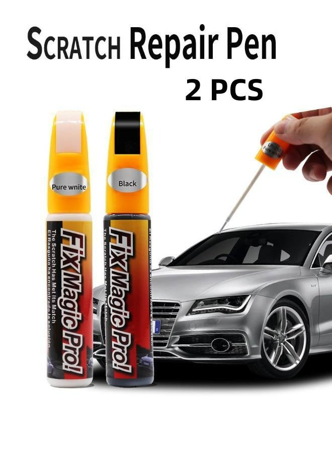 Touch Up Paint Pen,Car Scratch Remover for Deep Scratches,Two-In-One Car Paint Scratch Repair Pen,Car Accessories Car Paint Pen Car Touch Up Paint,Car Scratch Remover for Deep Scratches（2PCS） - Image 1