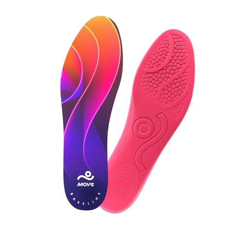 MOVE Baseline AllPurpose Insoles Sock Liner Ultra Thin Shock Absorption Maximum Freedom of Movement and Energy Return Cleats Shoes Running Basketball Baseball M995W10511 - Image 1