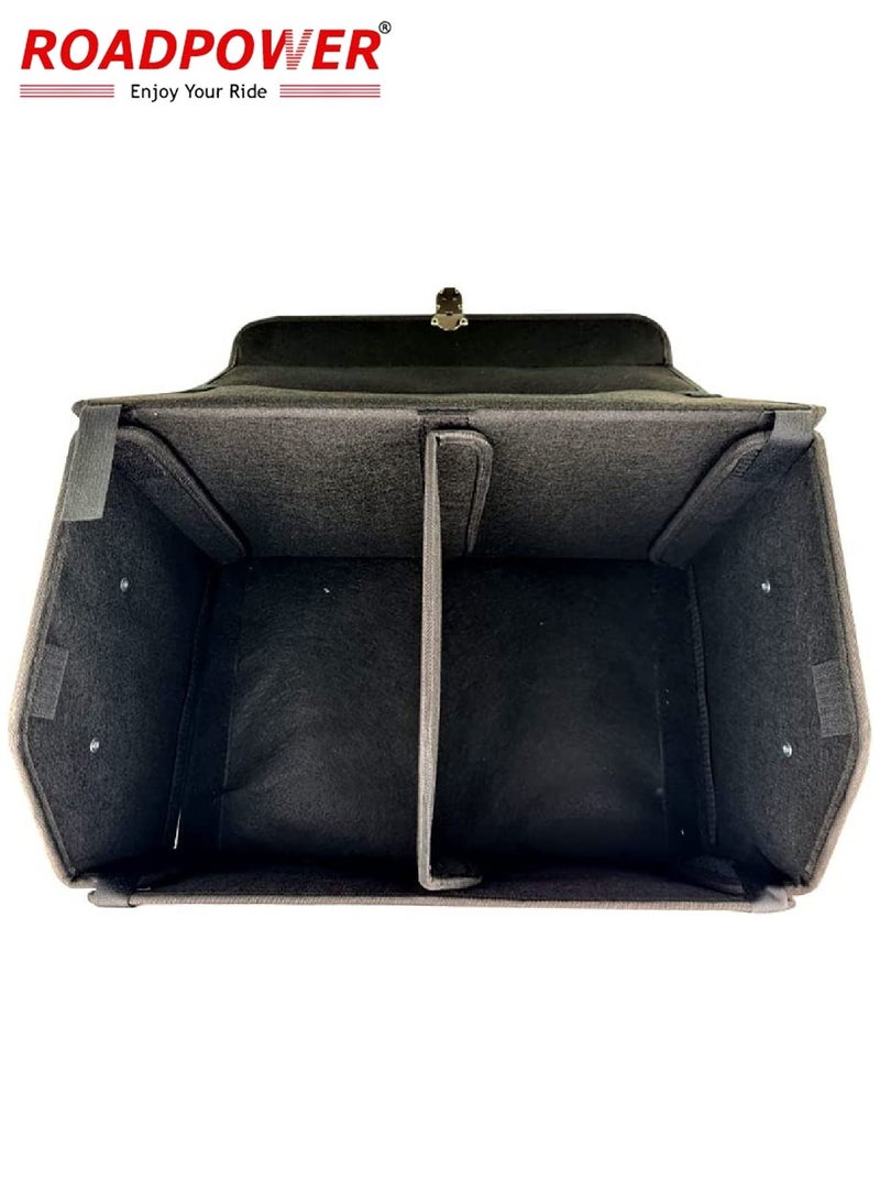 RoadPower Car Trunk Storage Organizer And Suv  Collapsible Cargo Multi Compartment Adjustable Auto Grocery Large Box 50x30x30Cm - Image 4