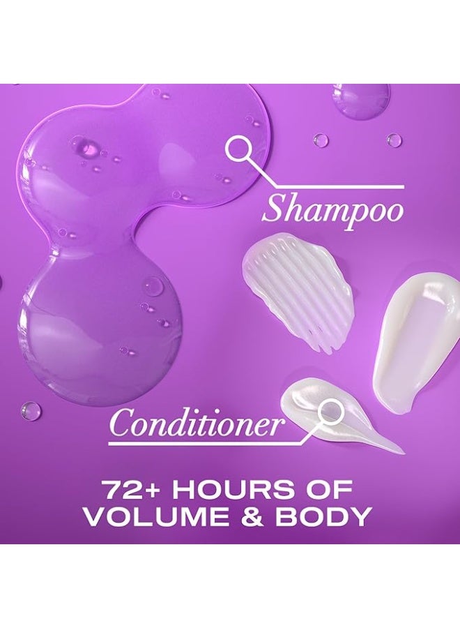 OGX Thickening Conditioner with Biotin & Collagen, Thick & Plump, with Vitamin B7, Biotin & Collagen, for Thin Hair, Sulfate-Free Surfactants, 385ml - Image 3