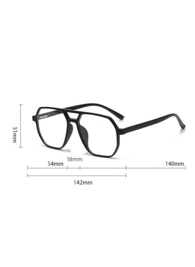 Generic Polarized Sunglasses Men's Magnetic Sleeve Mirror Sunscreen Fashion Sunglasses Women's Premium Sense Double Bridge Glasses Frame UV Protection 1 Frame Glasses + 5 Clip Sunglasses Storage Bag  - Image 5