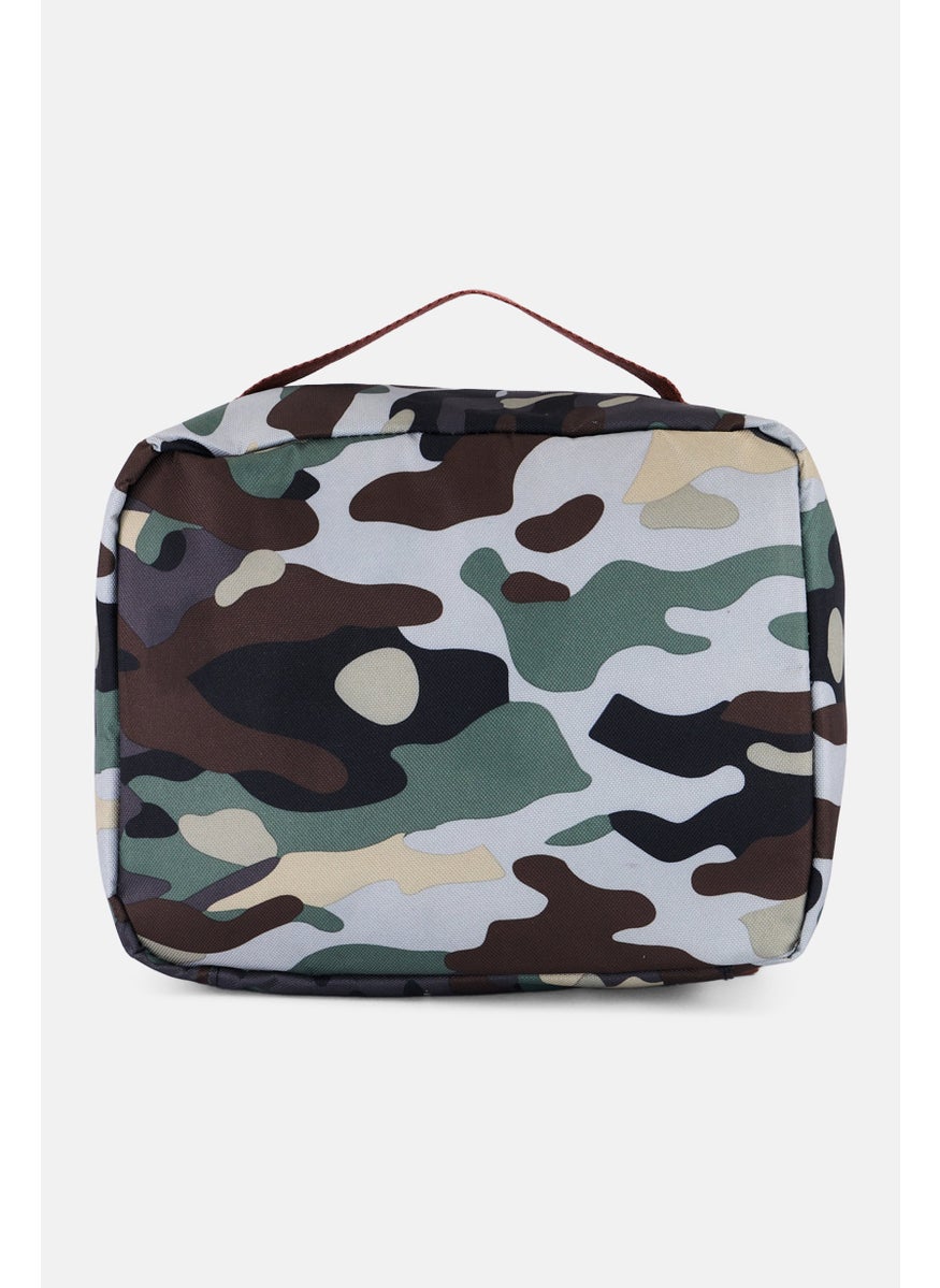 Fit + Fresh - Kids Unisex camouflage Lunch Bag 19 H x23 L x 8 W  cm, Brown - Image 1
