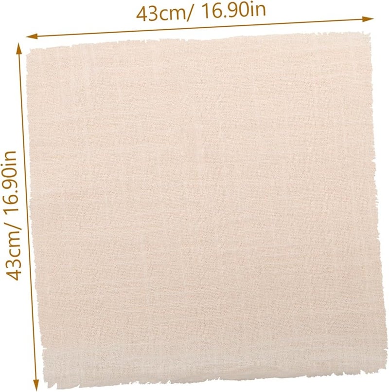 Valiclud 12 Pack Polyester Wedding Napkins with Fringed Edges Washable for Party Table Setting - Image 3