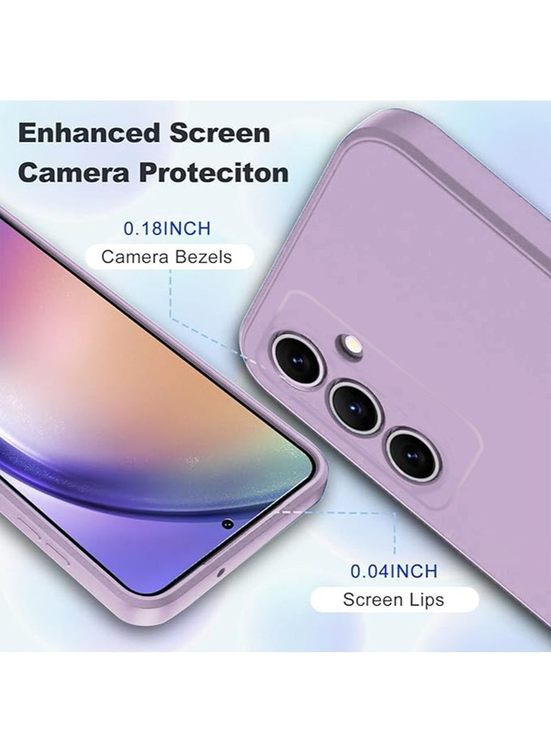 إكس ليفيل سامسونج جالاكسي A55 5G 6.6 بوصة سيليكون لينة الأكمام ، [ الصف العسكرية المضادة إسقاط حماية ] [ [ المضادة للخدش بطانة الألياف رقيق ] سامسونج جالاكسي A55 سامسونج جالاكسي A55 رقيقة قذيفة ( روز الأرجواني - Image 4