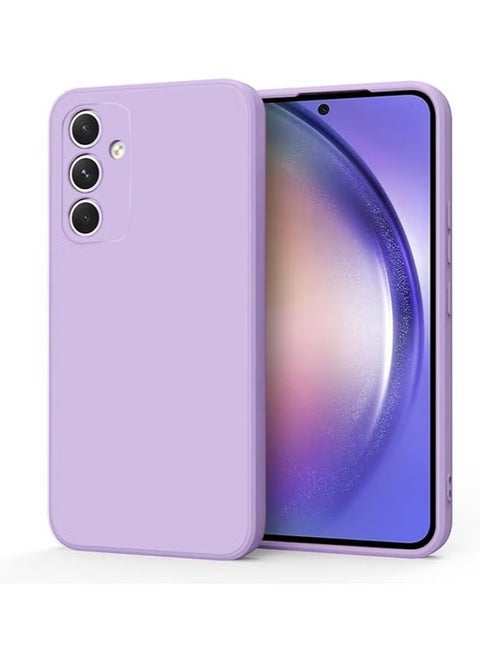 Soft Silicone Cases for Samsung Galaxy A55 5G 6.6-Inch,[Military Grade Drop Protection] [Anti-Scratch Microfiber Lining] Shockproof Slim Cover for Samsung Galaxy A55 (Rose Purple)