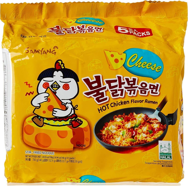 Samyang Hot Cheese Chicken Ramen Noodles - Image 1