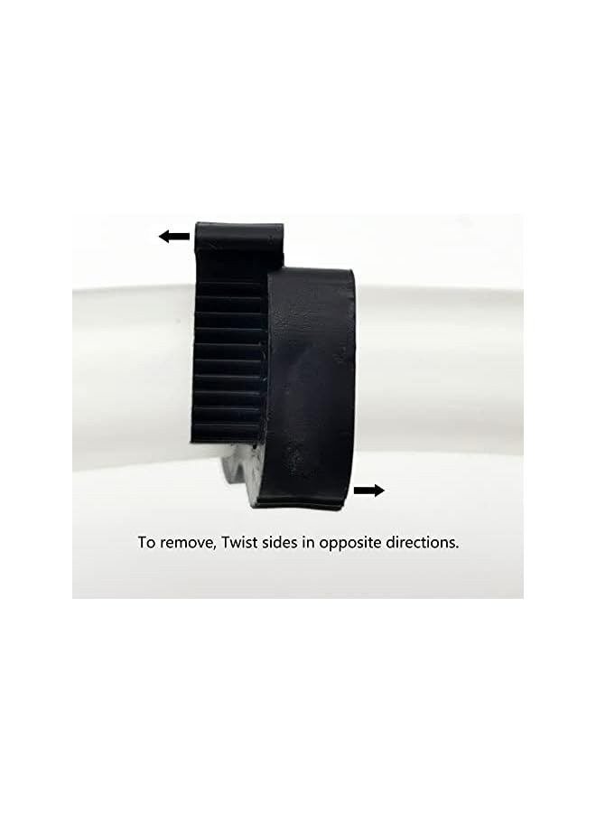 PROMASS مشابك خرطوم نايلون مزدوجة القبضة، مشابك خرطوم بلاستيكية نايلون بقفل سريع (15.2-17.0 مم (5/8 بوصة)، عبوة 20) - Image 3