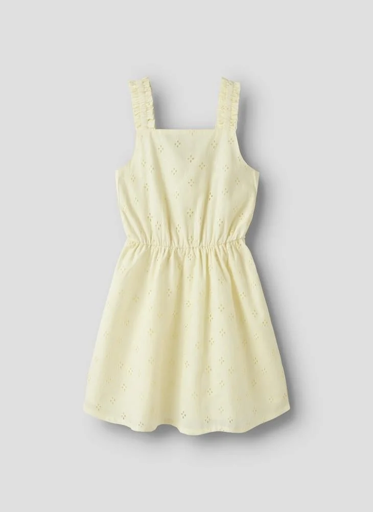 Name It pale yellow Kids Strap Detail Mini Dress for Women | Best Price UAE